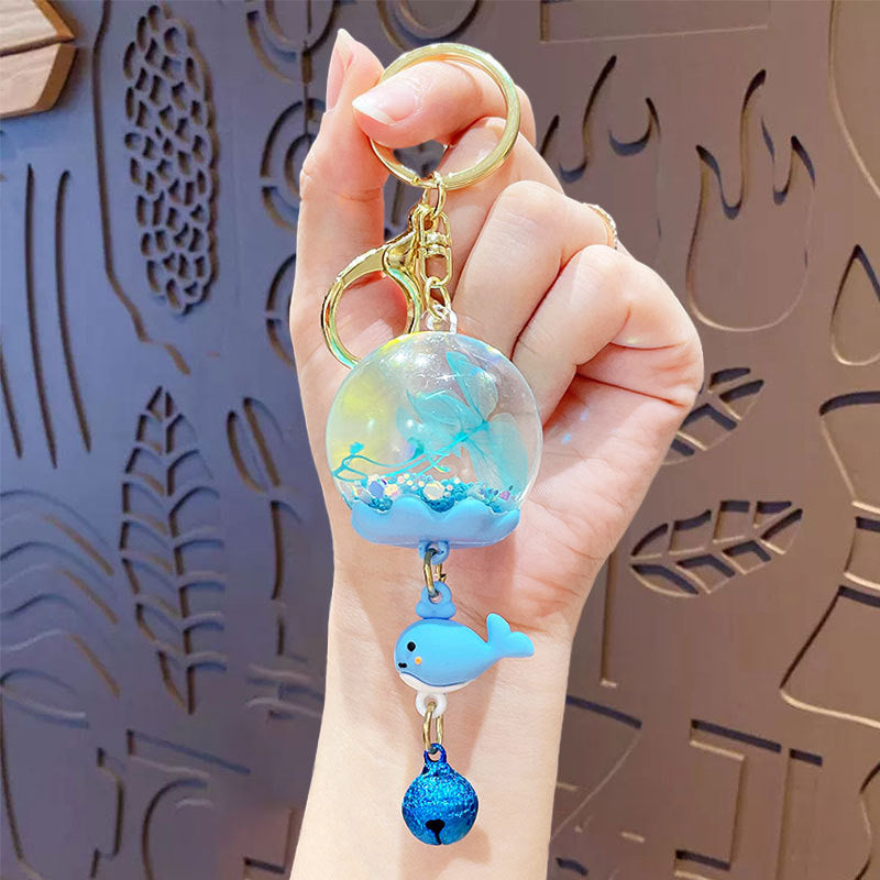 Wholesale Oil-filled Wind Chime Keychain